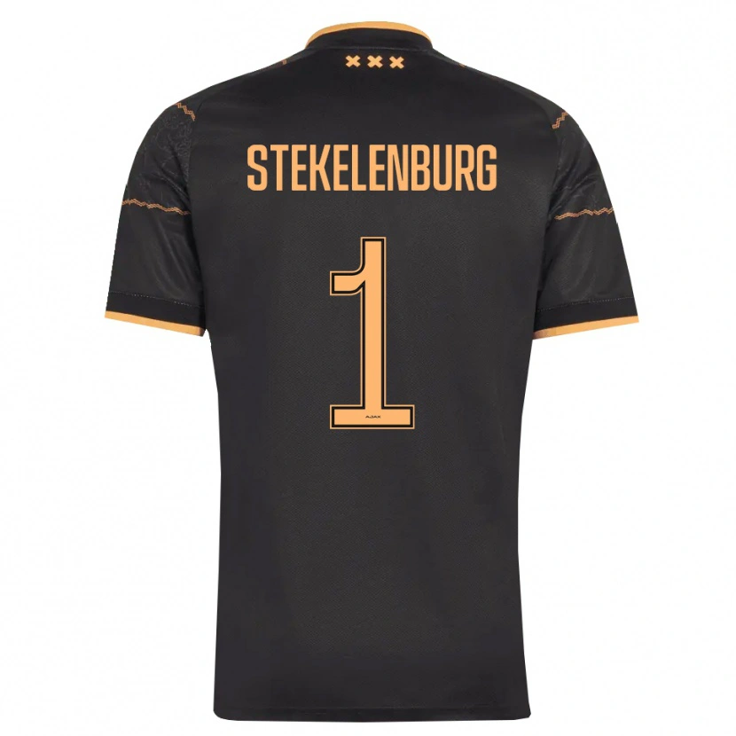Danxen Niño Camiseta Maarten Stekelenburg #1 Negro Naranja 2ª Equipación 2026/27 La Camisa México