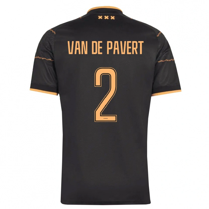 Danxen Niño Camiseta Ryan Van De Pavert #2 Negro Naranja 2ª Equipación 2026/27 La Camisa México