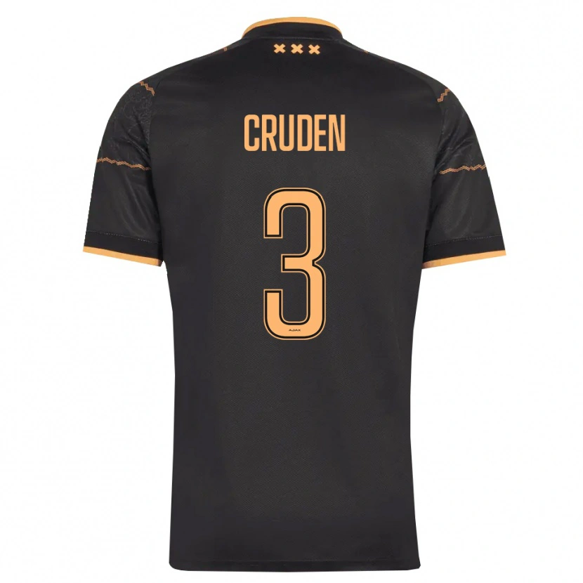 Danxen Niño Camiseta Joeri Cruden #3 Negro Naranja 2ª Equipación 2026/27 La Camisa México