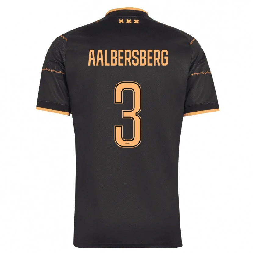 Danxen Niño Camiseta Miles Aalbersberg #3 Negro Naranja 2ª Equipación 2026/27 La Camisa México