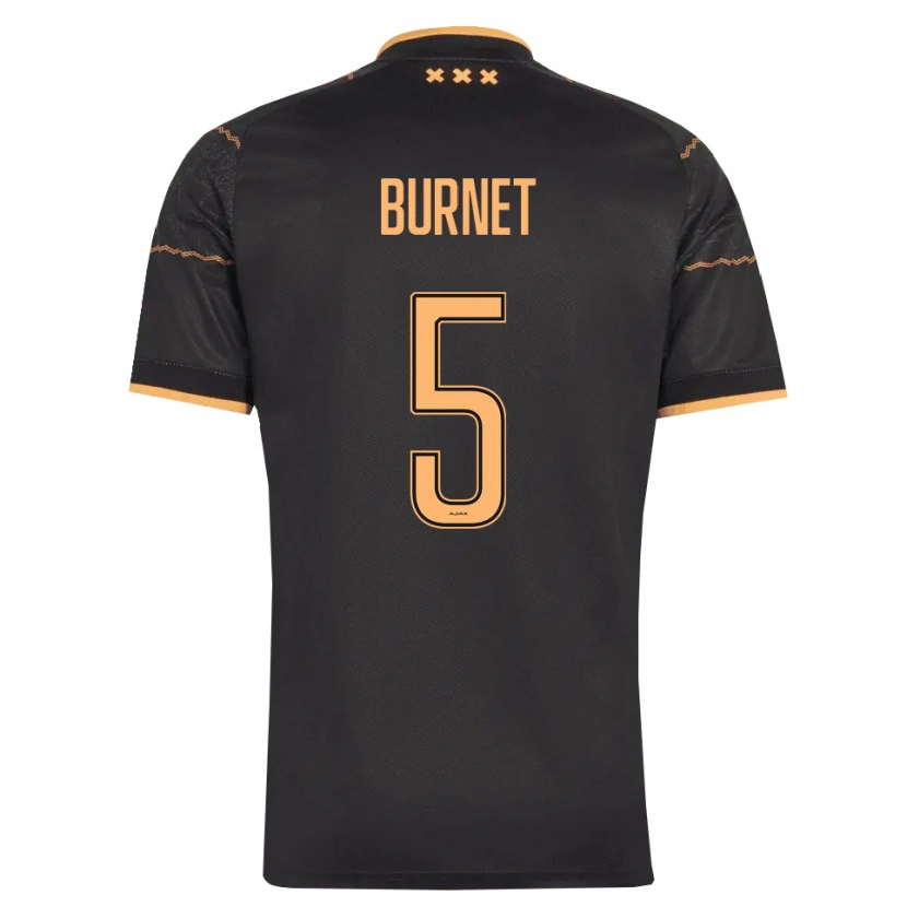 Danxen Niño Camiseta Lorenzo Burnet #5 Negro Naranja 2ª Equipación 2026/27 La Camisa México
