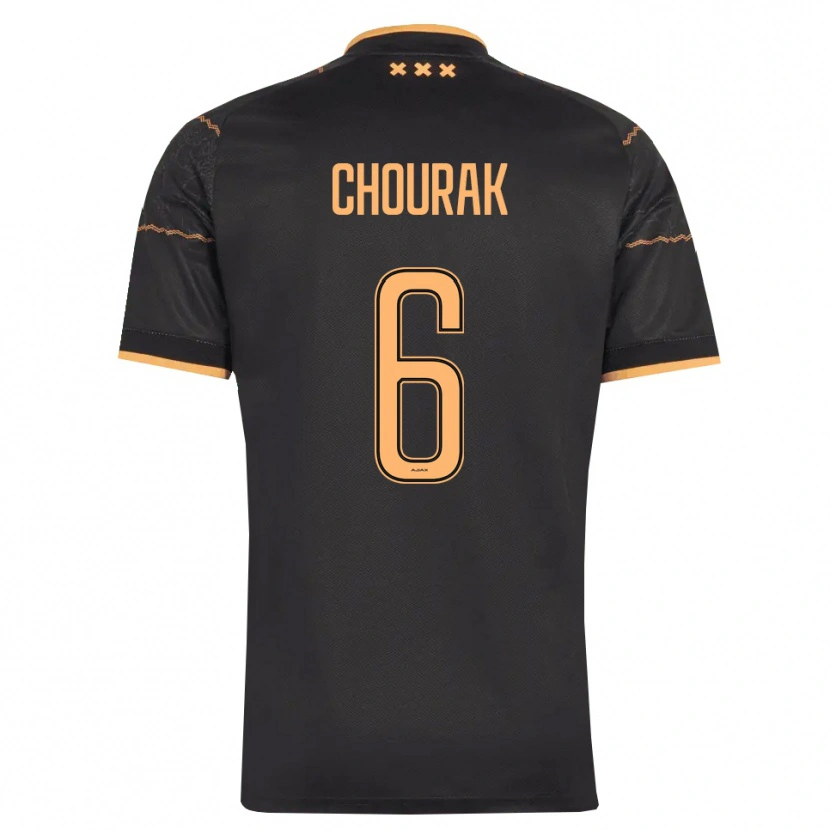 Danxen Niño Camiseta Nassef Chourak #6 Negro Naranja 2ª Equipación 2026/27 La Camisa México