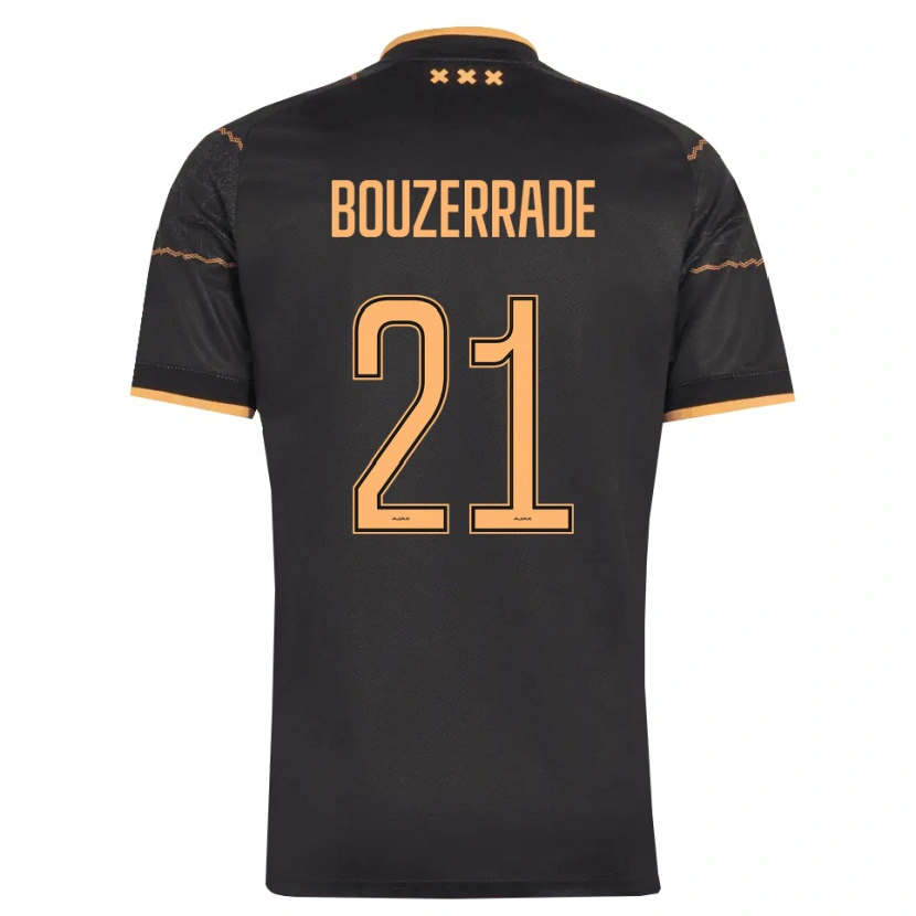 Danxen Niño Camiseta Zaina Bouzerrade #21 Negro Naranja 2ª Equipación 2026/27 La Camisa México