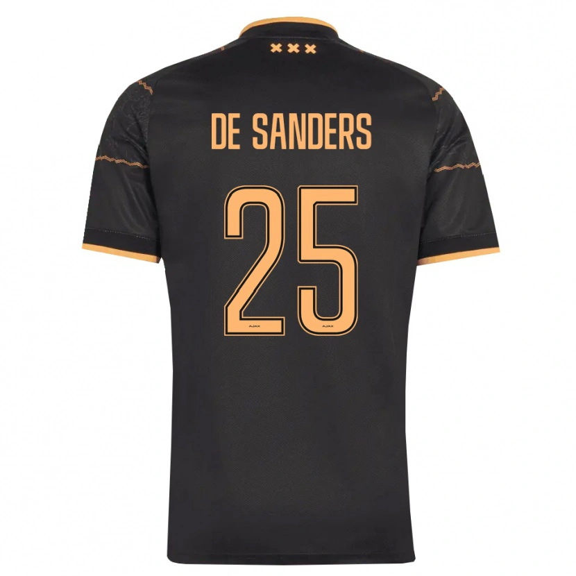 Danxen Niño Camiseta Kay-Lee De Sanders #25 Negro Naranja 2ª Equipación 2026/27 La Camisa México