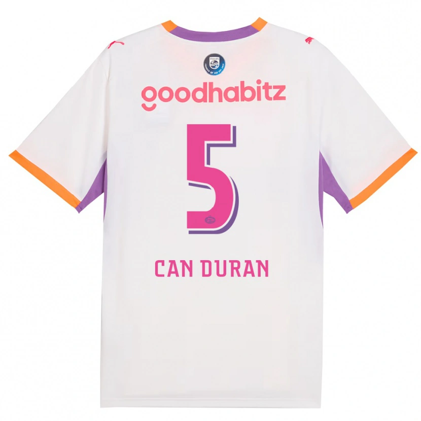 Danxen Niño Camiseta Emre Can Duran #5 Blanco Púrpura Naranja 2ª Equipación 2026/27 La Camisa México