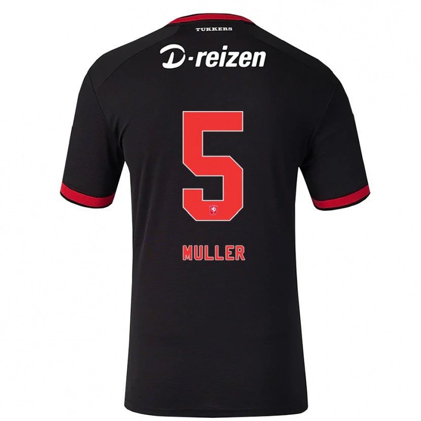 Danxen Niño Camiseta Timothy Muller #5 Rojo Blanco Negro 2ª Equipación 2026/27 La Camisa México