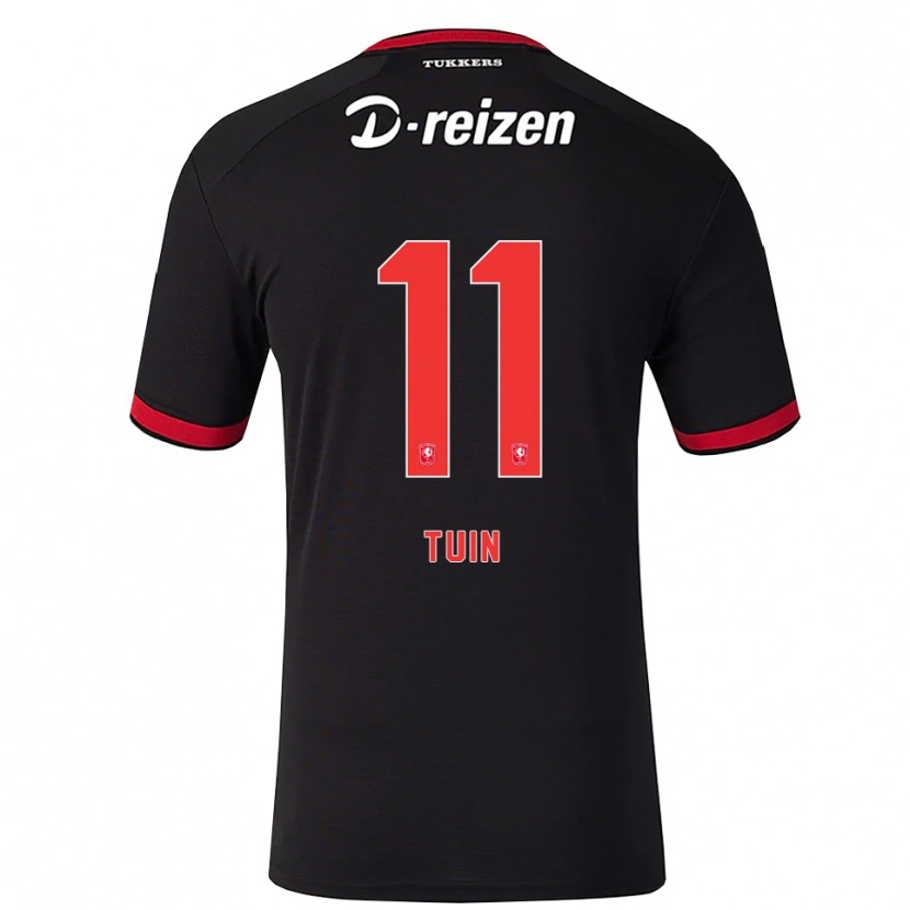 Danxen Niño Camiseta Alieke Tuin #11 Rojo Blanco Negro 2ª Equipación 2026/27 La Camisa México