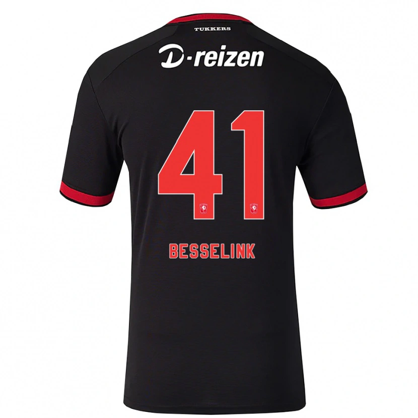 Danxen Niño Camiseta Gijs Besselink #41 Rojo Blanco Negro 2ª Equipación 2026/27 La Camisa México