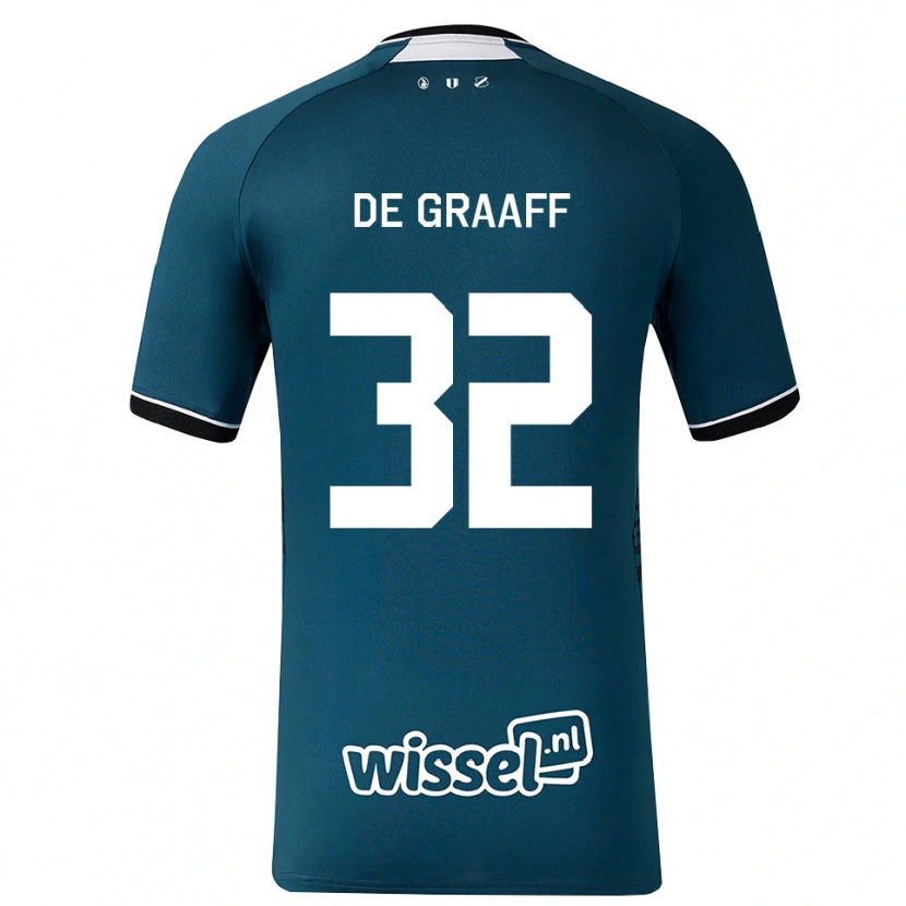 Danxen Niño Camiseta Tom De Graaff #32 Grisardodarkslategray Blanco 2ª Equipación 2026/27 La Camisa México