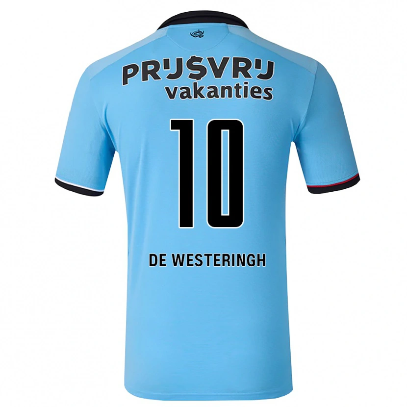Danxen Niño Camiseta Kirsten Van De Westeringh #10 Azulcieloprofundo Negro Rojo 2ª Equipación 2026/27 La Camisa México