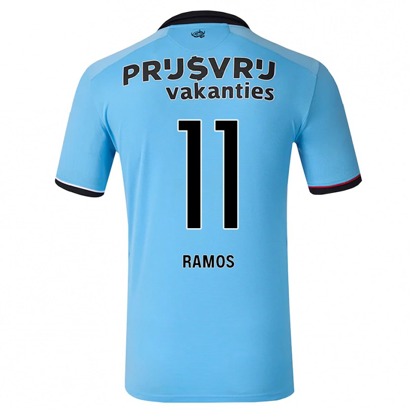 Danxen Niño Camiseta Dimayro Ramos #11 Azulcieloprofundo Negro Rojo 2ª Equipación 2026/27 La Camisa México