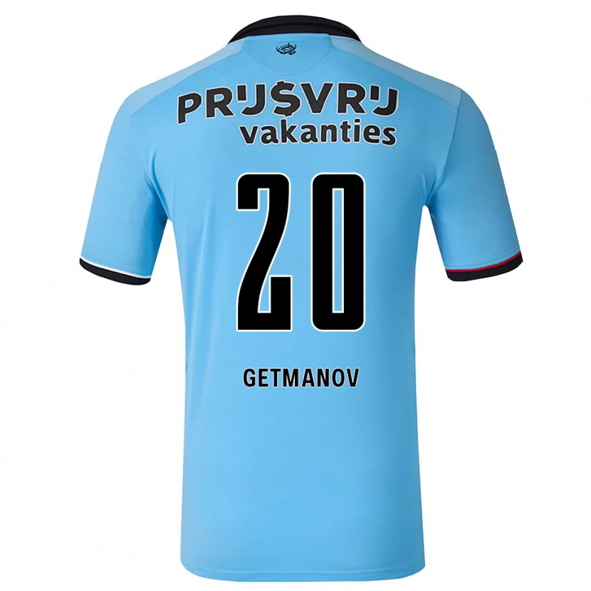 Danxen Niño Camiseta Zakhar Getmanov #20 Azulcieloprofundo Negro Rojo 2ª Equipación 2026/27 La Camisa México