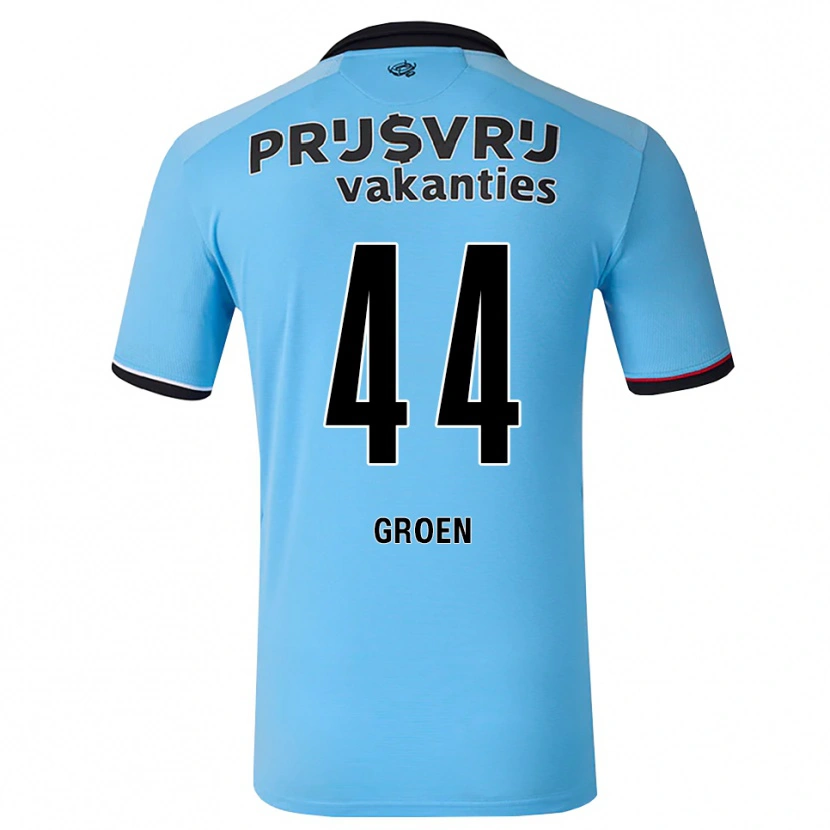Danxen Niño Camiseta Nesto Groen #44 Azulcieloprofundo Negro Rojo 2ª Equipación 2026/27 La Camisa México