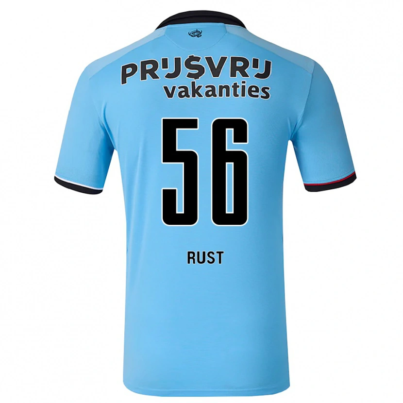 Danxen Niño Camiseta Fabiano Rust #56 Azulcieloprofundo Negro Rojo 2ª Equipación 2026/27 La Camisa México