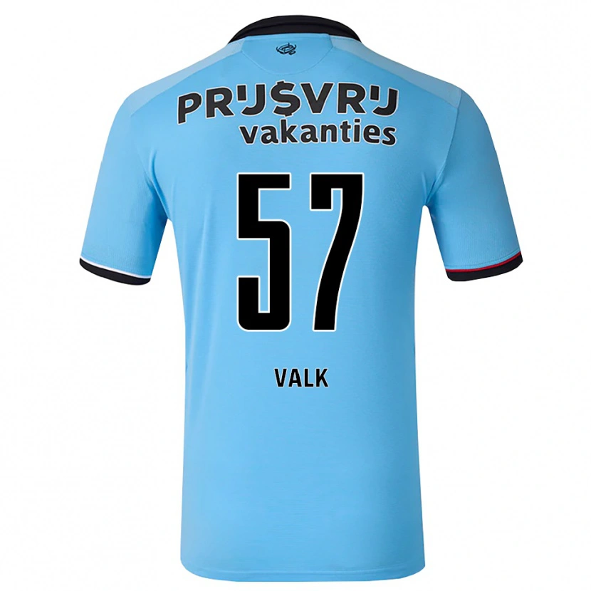 Danxen Niño Camiseta Sem Valk #57 Azulcieloprofundo Negro Rojo 2ª Equipación 2026/27 La Camisa México