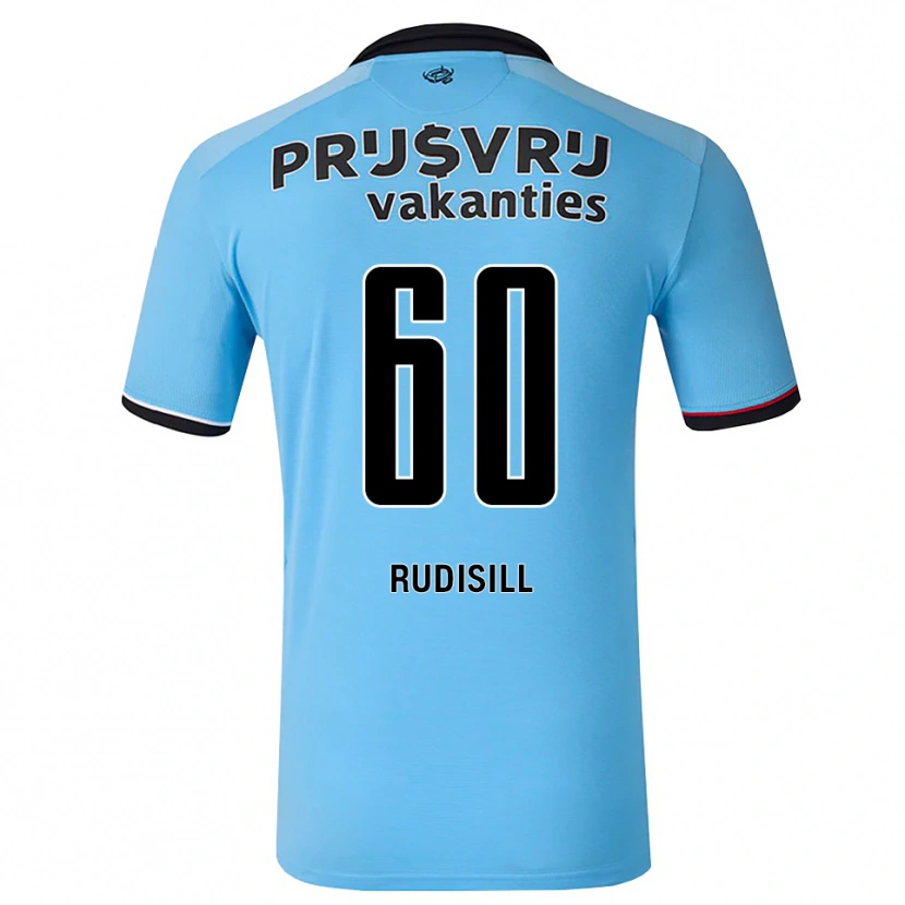 Danxen Niño Camiseta Paulo Rudisill #60 Azulcieloprofundo Negro Rojo 2ª Equipación 2026/27 La Camisa México