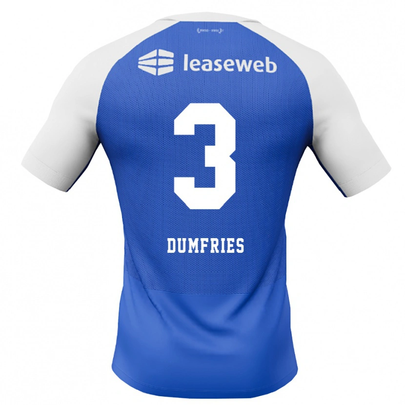 Danxen Niño Camiseta Keayon Dumfries #3 Azuldodger Rojo Blanco 2ª Equipación 2026/27 La Camisa México