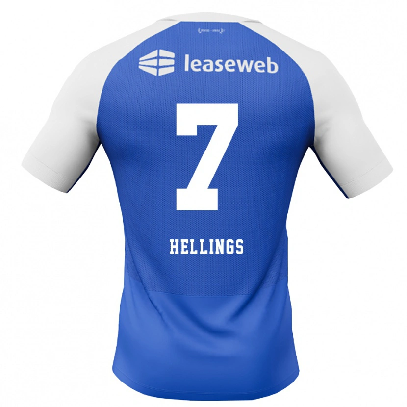 Danxen Niño Camiseta Chavarello Hellings #7 Azuldodger Rojo Blanco 2ª Equipación 2026/27 La Camisa México