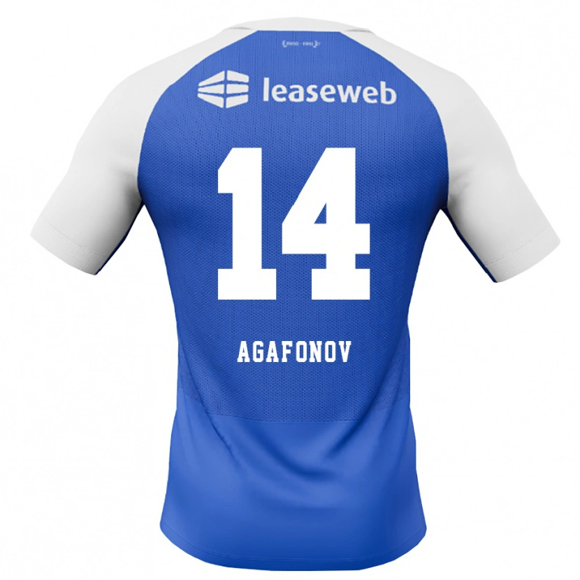 Danxen Niño Camiseta Anton Agafonov #14 Azuldodger Rojo Blanco 2ª Equipación 2026/27 La Camisa México