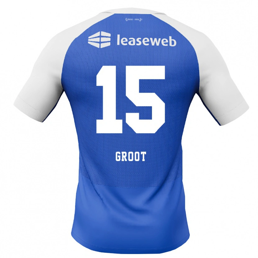 Danxen Niño Camiseta Pleun Groot #15 Azuldodger Rojo Blanco 2ª Equipación 2026/27 La Camisa México