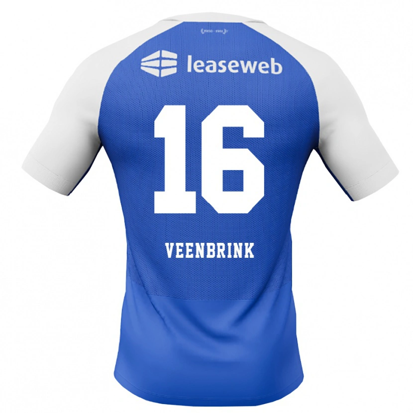 Danxen Niño Camiseta Jayden Veenbrink #16 Azuldodger Rojo Blanco 2ª Equipación 2026/27 La Camisa México