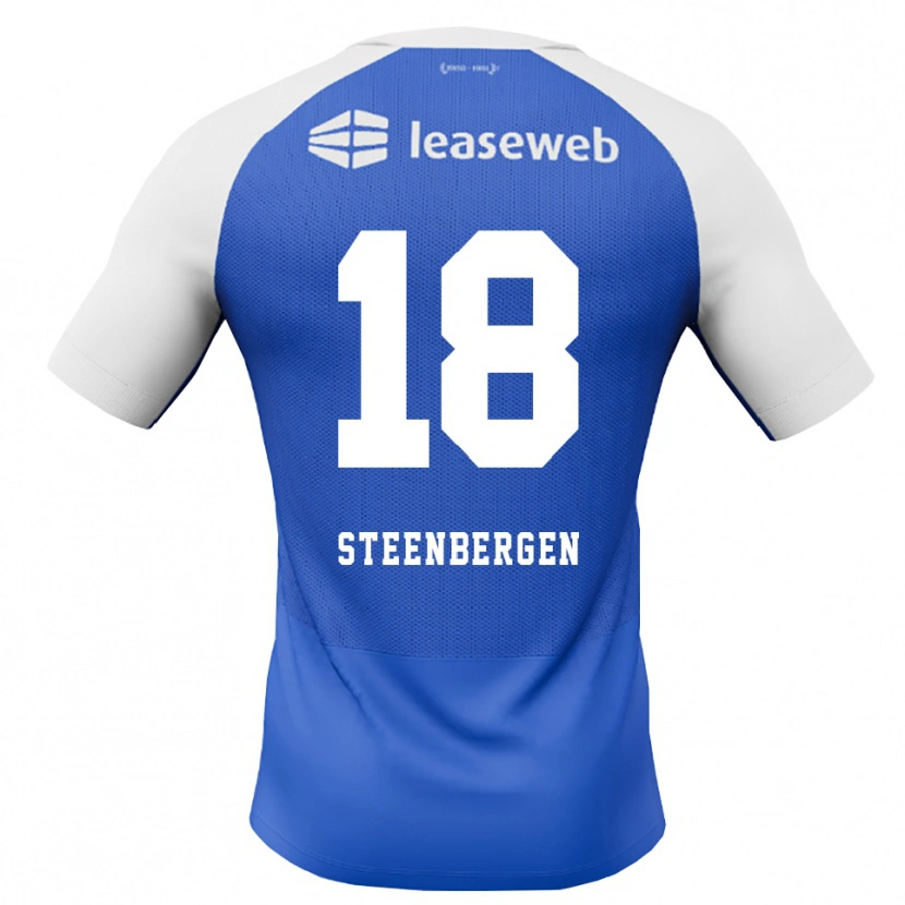 Danxen Niño Camiseta Thom Steenbergen #18 Azuldodger Rojo Blanco 2ª Equipación 2026/27 La Camisa México