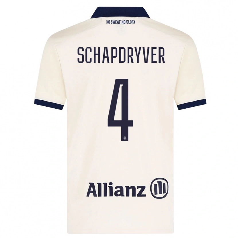 Danxen Niño Camiseta Emely Schapdryver #4 Beige Negro 2ª Equipación 2026/27 La Camisa México