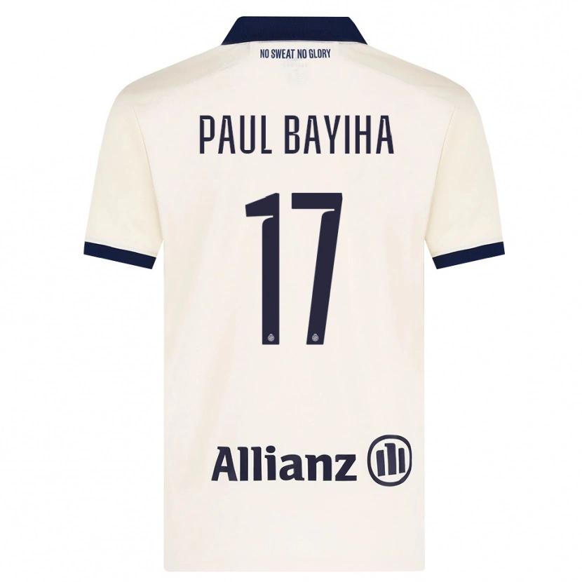 Danxen Niño Camiseta Jean-Paul Bayiha #17 Beige Negro 2ª Equipación 2026/27 La Camisa México