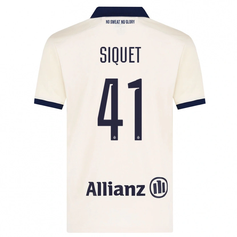 Danxen Niño Camiseta Hugo Siquet #41 Beige Negro 2ª Equipación 2026/27 La Camisa México
