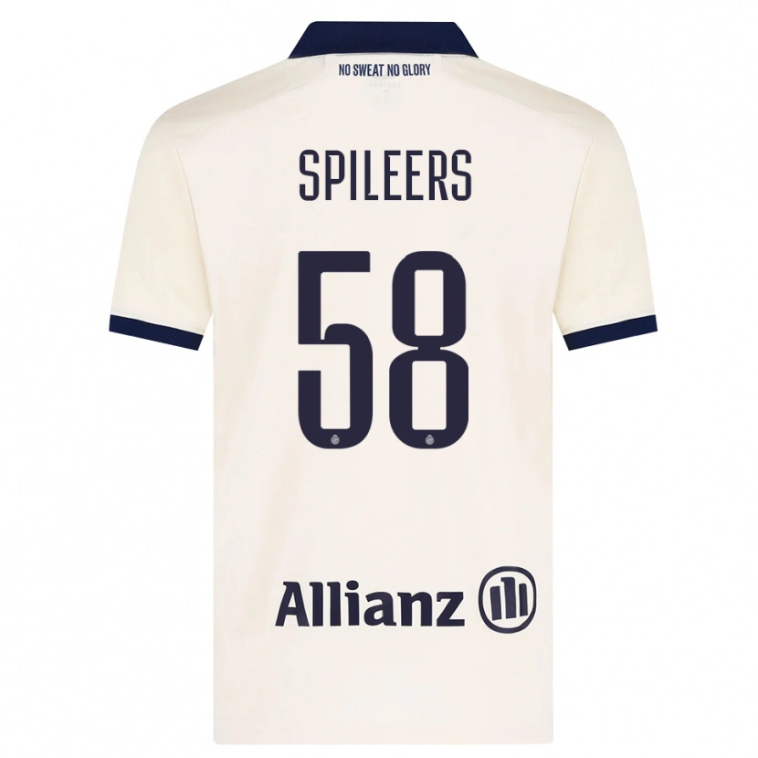 Danxen Niño Camiseta Jorne Spileers #58 Beige Negro 2ª Equipación 2026/27 La Camisa México