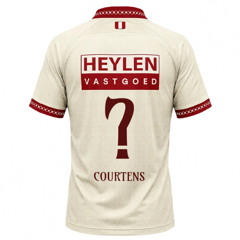 Danxen Niño Camiseta Nolhan Courtens #0 Beige Rojo 2ª Equipación 2026/27 La Camisa México