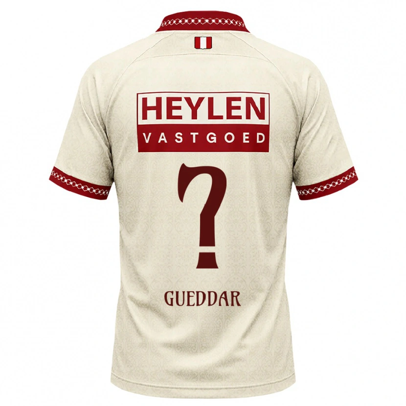 Danxen Niño Camiseta Zakaria Gueddar #0 Beige Rojo 2ª Equipación 2026/27 La Camisa México