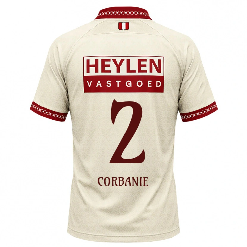 Danxen Niño Camiseta Kobe Corbanie #2 Beige Rojo 2ª Equipación 2026/27 La Camisa México