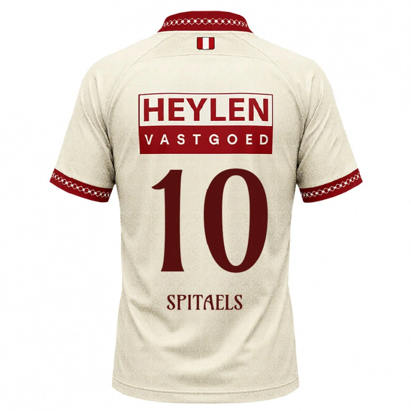 Danxen Niño Camiseta Nathan Spitaels #10 Beige Rojo 2ª Equipación 2026/27 La Camisa México