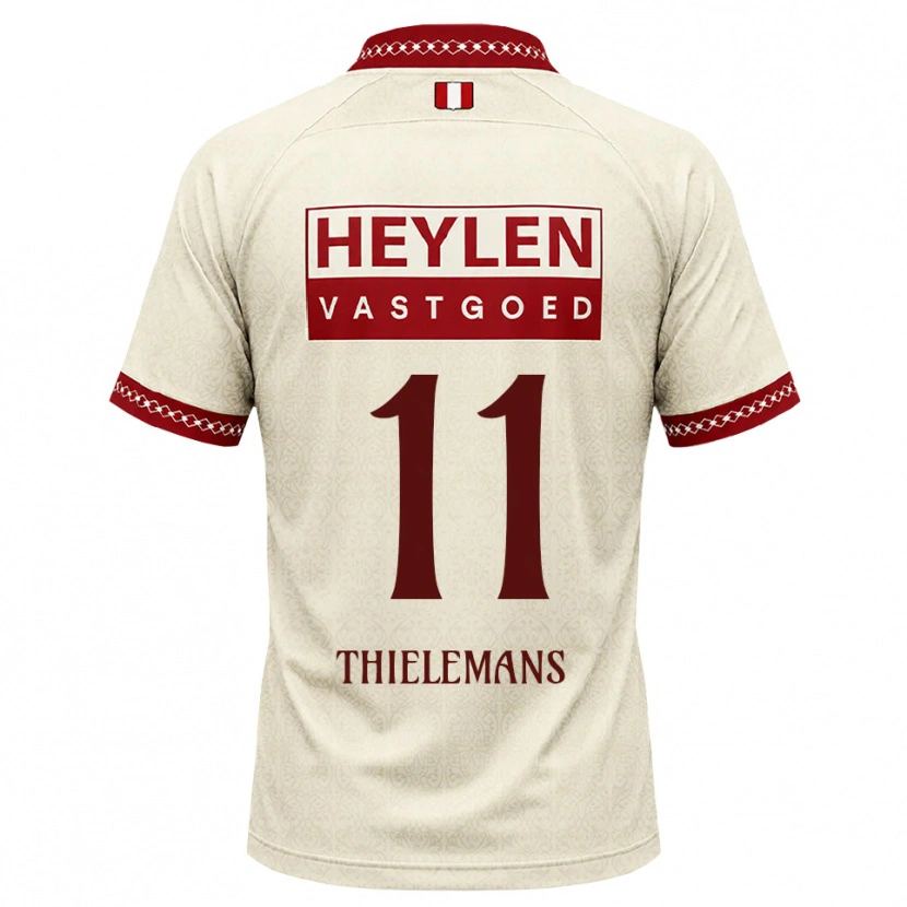 Danxen Niño Camiseta Mats Thielemans #11 Beige Rojo 2ª Equipación 2026/27 La Camisa México