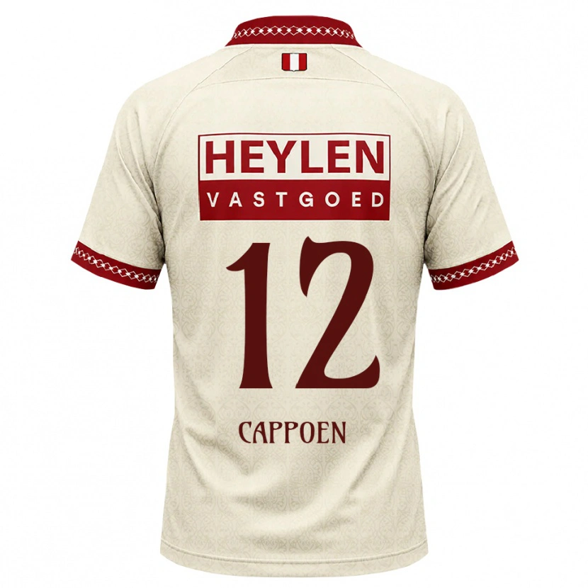 Danxen Niño Camiseta Logan Cappoen #12 Beige Rojo 2ª Equipación 2026/27 La Camisa México