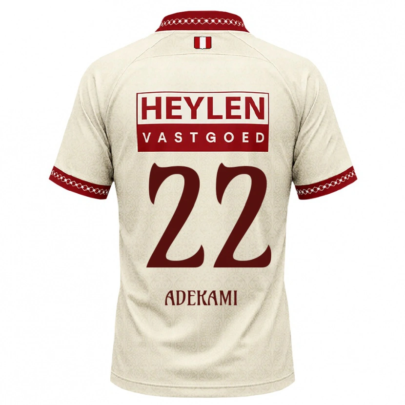 Danxen Niño Camiseta Farouck Adekami #22 Beige Rojo 2ª Equipación 2026/27 La Camisa México