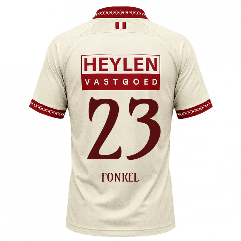 Danxen Niño Camiseta Djuswhen Fonkel #23 Beige Rojo 2ª Equipación 2026/27 La Camisa México