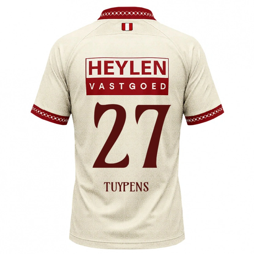 Danxen Niño Camiseta Eran Tuypens #27 Beige Rojo 2ª Equipación 2026/27 La Camisa México