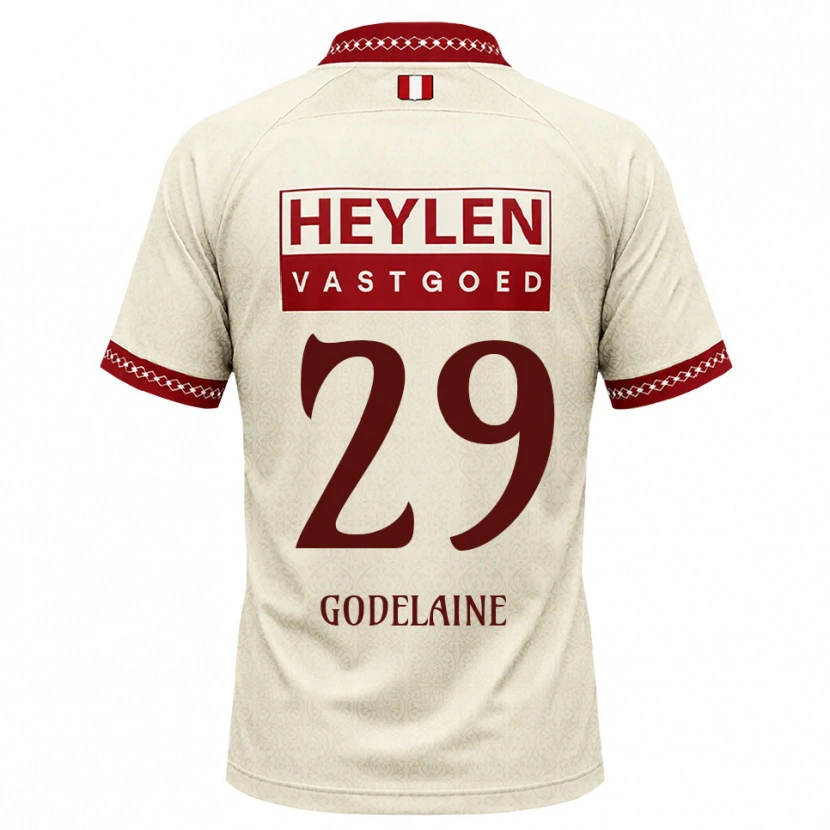 Danxen Niño Camiseta Jeff Godelaine #29 Beige Rojo 2ª Equipación 2026/27 La Camisa México