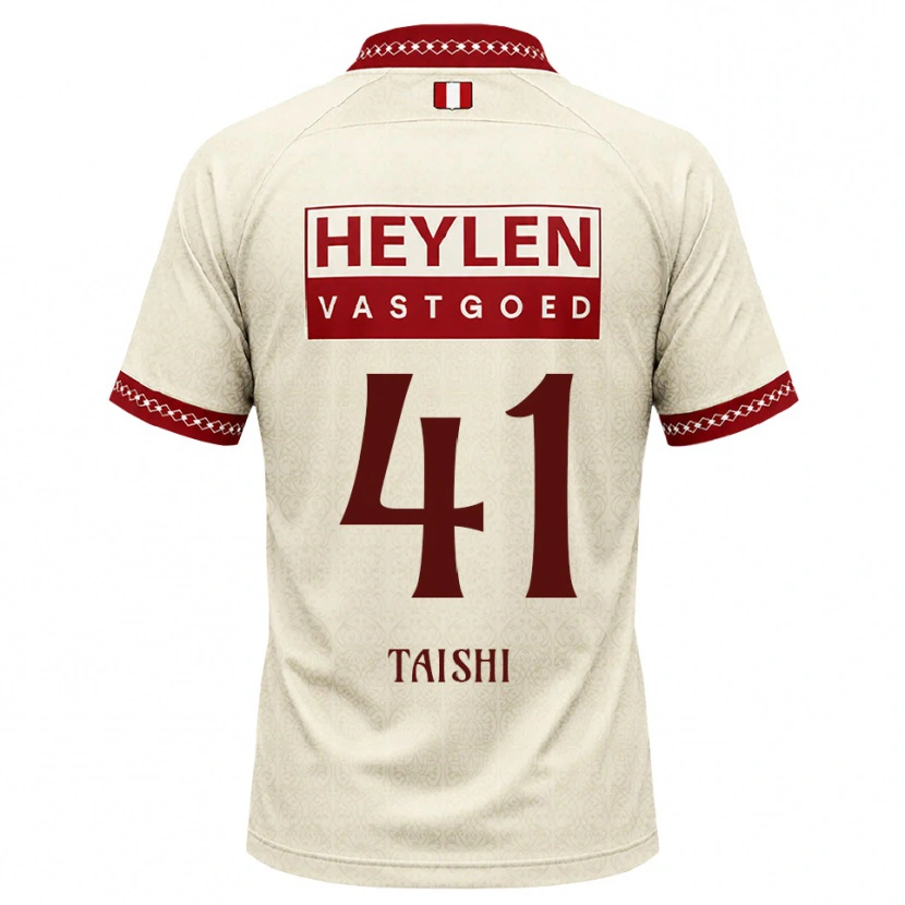 Danxen Niño Camiseta Taishi Brandon Nozawa #41 Beige Rojo 2ª Equipación 2026/27 La Camisa México