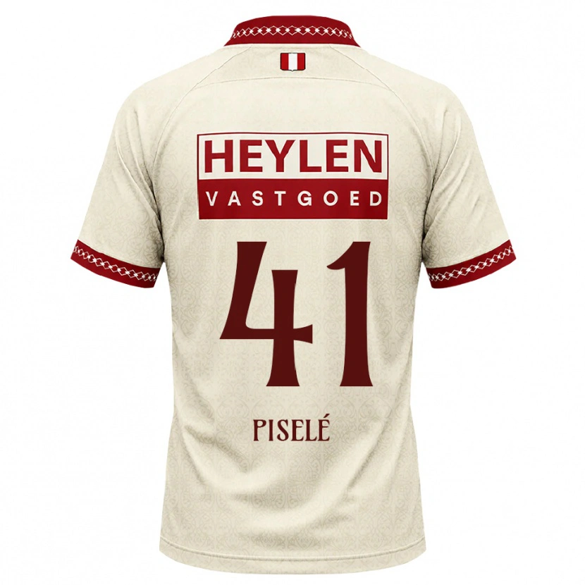 Danxen Niño Camiseta Lowie Piselé #41 Beige Rojo 2ª Equipación 2026/27 La Camisa México
