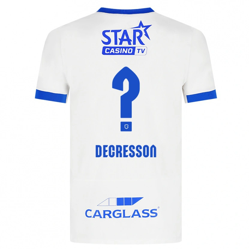 Danxen Niño Camiseta Lino Decresson #0 Blanco Azul 2ª Equipación 2026/27 La Camisa México