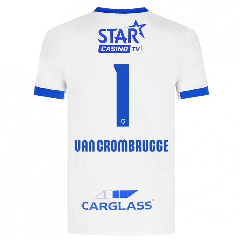Danxen Niño Camiseta Hendrik Van Crombrugge #1 Blanco Azul 2ª Equipación 2026/27 La Camisa México