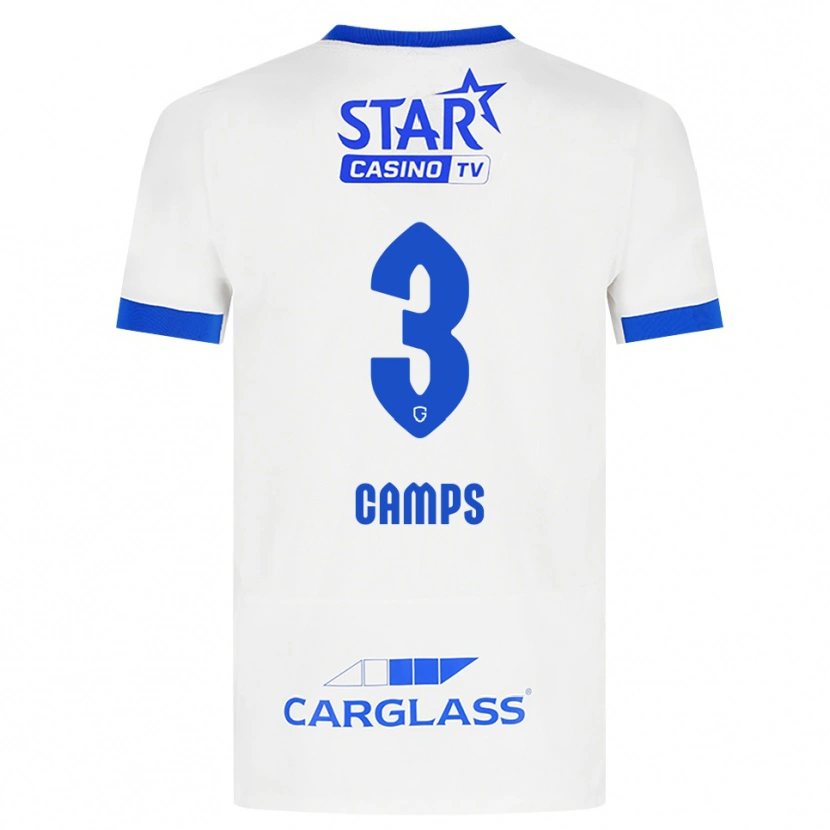 Danxen Niño Camiseta Romy Camps #3 Blanco Azul 2ª Equipación 2026/27 La Camisa México