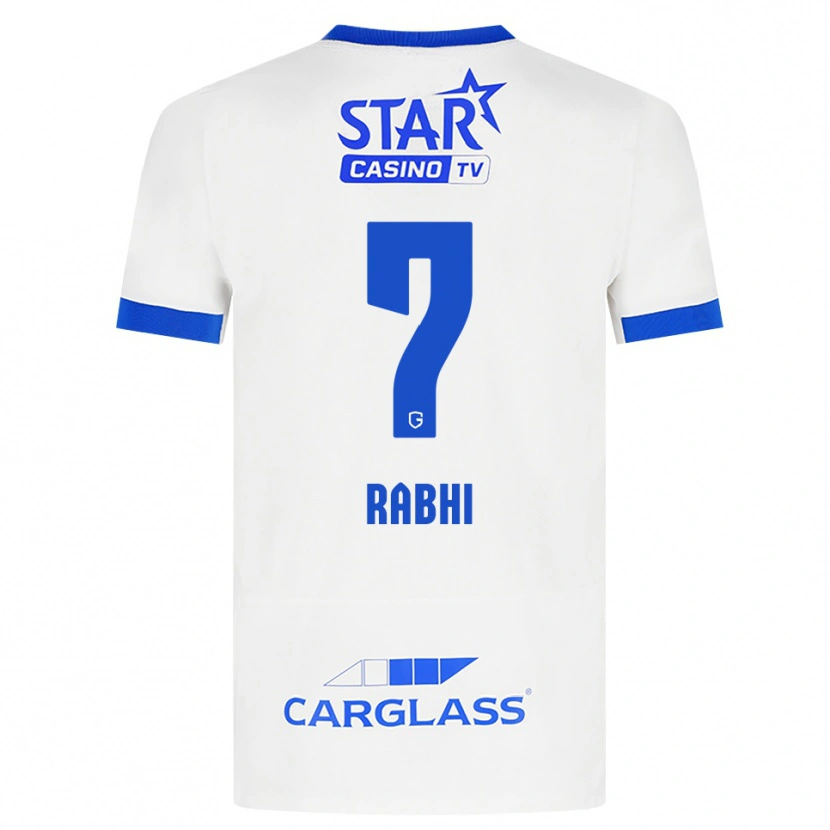 Danxen Niño Camiseta Ayman Rabhi #7 Blanco Azul 2ª Equipación 2026/27 La Camisa México