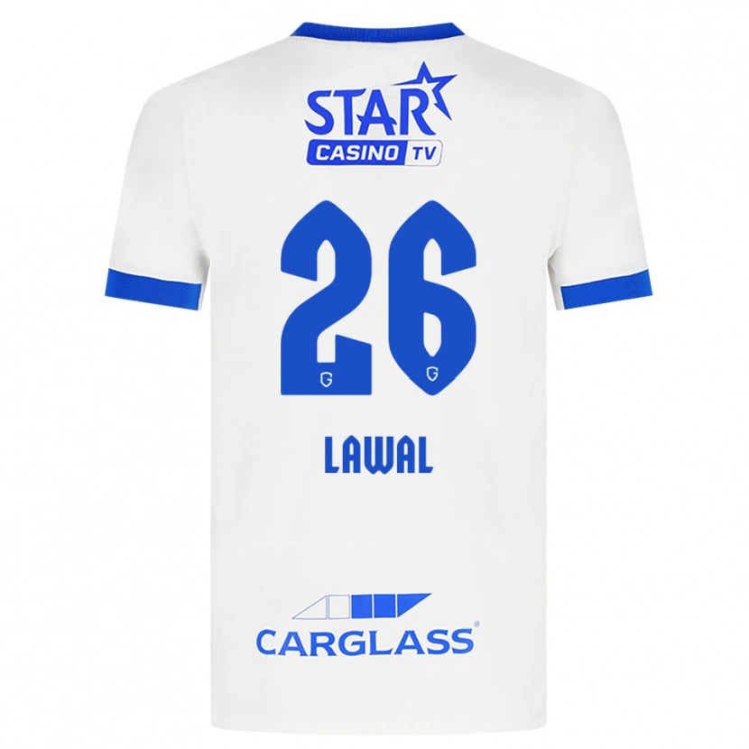 Danxen Niño Camiseta Tobias Lawal #26 Blanco Azul 2ª Equipación 2026/27 La Camisa México