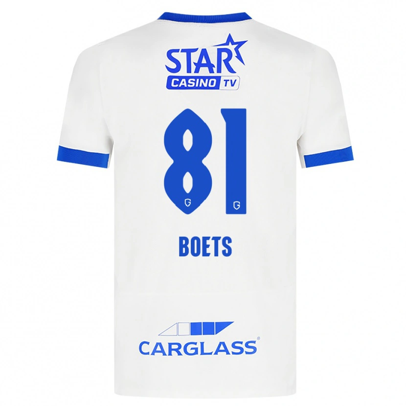 Danxen Niño Camiseta Keo Boets #81 Blanco Azul 2ª Equipación 2026/27 La Camisa México