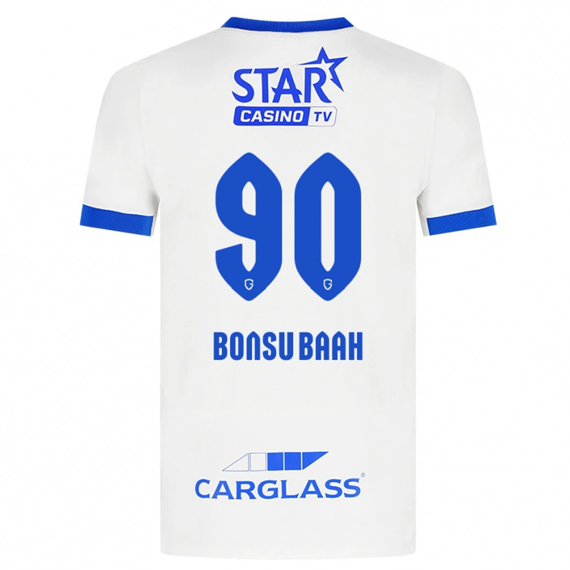 Danxen Niño Camiseta Christopher Bonsu Baah #90 Blanco Azul 2ª Equipación 2026/27 La Camisa México