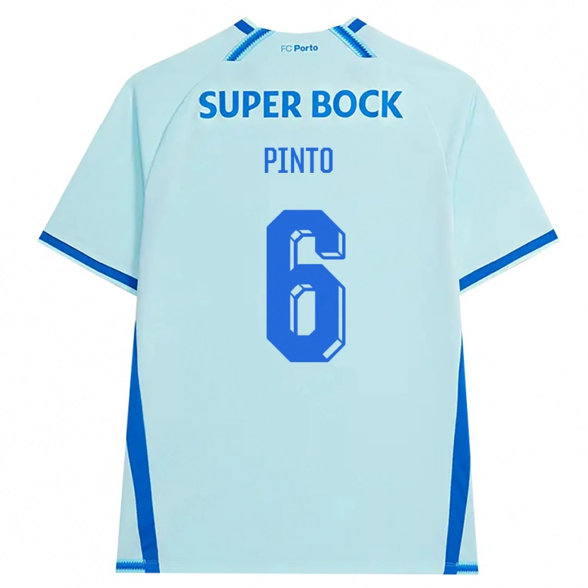 Danxen Niño Camiseta Gonçalo Pinto #6 Cianclaro Azul Equipación Tercera 2026/27 La Camisa México